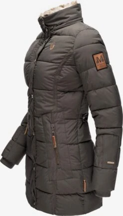 Marikoo Korte Mantels Wintermantel Dames Basaltgrijs -Marikoo Winkel de7fea4509a387a1a7bf78bc4224be5e