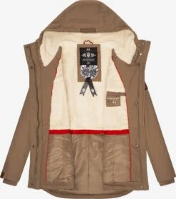 Marikoo Winterjassen Winterjas Bikoo Dames Lichtbruin -Marikoo Winkel df8553c7e4f6b1819e424d7b90cfc2ee