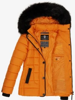 Marikoo Winterjassen Winterjas Unique Dames Oranje -Marikoo Winkel e0a8cd1e73bcef74da9d7264435375de