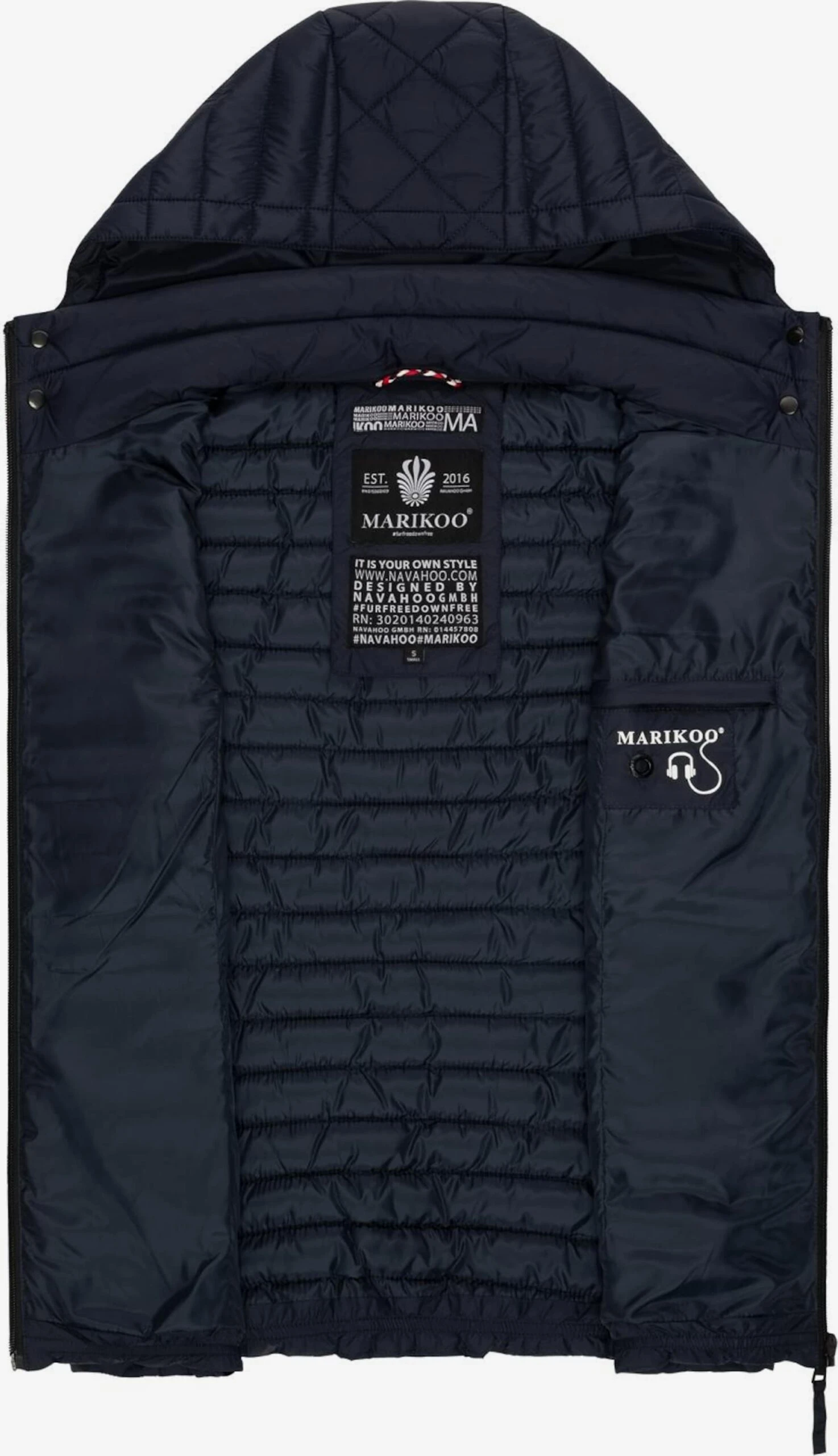 Marikoo Bodywarmers Bodywarmer Hasenpfote Dames Nachtblauw 7 Marikoo Bodywarmers Bodywarmer Hasenpfote Dames Nachtblauw - Afbeelding 5