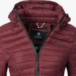 Marikoo Tussenjassen Tussenjas Samtpfote Dames Bourgogne -Marikoo Winkel e71187967aa35bfe627dc5cdfd8853f9