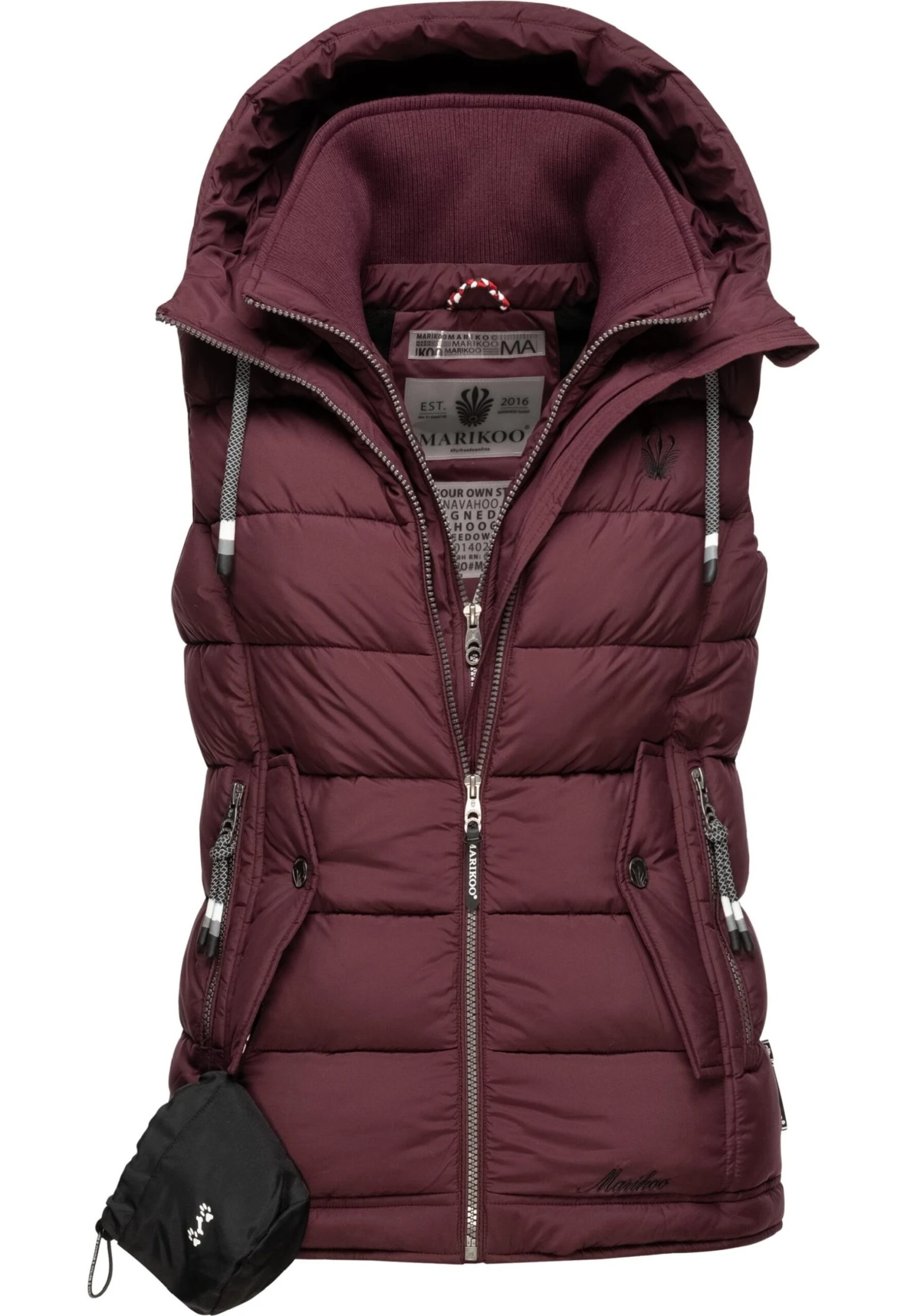 Marikoo Taisaa - Bodywarmer - Wine 8 Marikoo Taisaa - Bodywarmer - Wine - Afbeelding 6