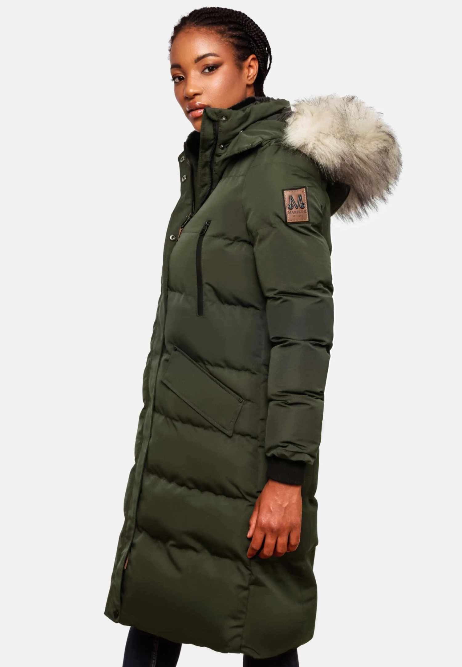 Marikoo Wintermantels Wintermantel Schneesternchen Dames Groen 10 Marikoo Wintermantels Wintermantel Schneesternchen Dames Groen - Afbeelding 8