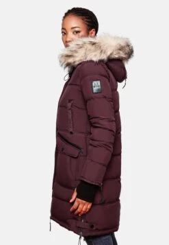 Marikoo Chaskaa - Winterjas - Dark Red Melange -Marikoo Winkel eeb878c8521c4e95bf315f2ed3fad396