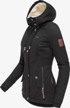 Marikoo Winterjassen Winterjas Bikoo Dames Zwart -Marikoo Winkel ef626e5d97be29c1e12f1b802de4974b