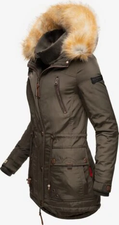 Marikoo Parkas Winterparka Grinsekatze Dames Groen -Marikoo Winkel f08e1ad6ef8a4a187e1737d5e70739bb