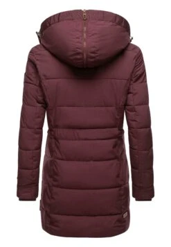 Marikoo Lieblings - Winterjas - Dark Red Melange -Marikoo Winkel f323ea0d8f7e494ca8c8ea9d9b874e54