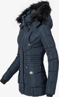 Marikoo Winterjassen Winterjas Vanilla Dames Kobaltblauw -Marikoo Winkel f4646c2381afe77a6d51c66d8e676dd0