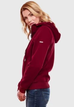 Marikoo Sweatvesten Sweatvest Setsunaa Dames Bordeaux -Marikoo Winkel f498bee9225500694d1a90c05f0893ea