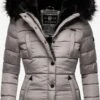Marikoo Winterjassen Winterjas Lotusblüte Dames Grijs -Marikoo Winkel f4e0f9ea7cfae1669a117976d83e13eb