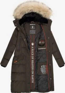 Marikoo Wintermantels Wintermantel Schneesternchen Dames Antraciet -Marikoo Winkel f5b547339e9eccac8a58bf2bd3d61ffe