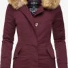 Marikoo Parkas Winterparka Karmaa Dames Wijnrood -Marikoo Winkel f61c663a709b6e2d6cf4741b79c730d9