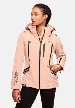 Marikoo Winterjassen Winterjas Dames Roze -Marikoo Winkel f692325e2051cc7f25c9d97b68c909f9