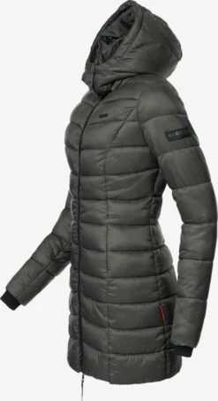 Marikoo Korte Mantels Wintermantel Abendsternchen Dames Antraciet -Marikoo Winkel f777c22dd773046171af909dacda6737