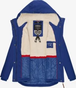 Marikoo Winterjassen Winterjas Bikoo Dames Blauw -Marikoo Winkel f79809803b4d2e38901ea36db508d070