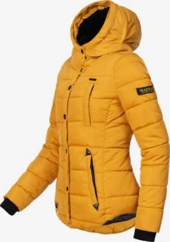 Marikoo Winterjassen Winterjas Lotusblüte Dames Goudgeel -Marikoo Winkel fa0f13071c580759f3c10055262f3b41