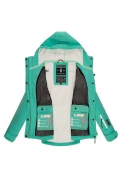 Marikoo Funktions - Outdoorjas - Aqua Green -Marikoo Winkel fc765fb0059f4b4f95ac14eded3d2366