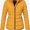 Marikoo Winterjassen Winterjas Amber Dames Goudgeel -Marikoo Winkel feab7e3d425814c8af839d9a9c296b80