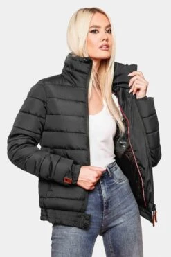 Marikoo Winterjassen Winterjas Poison Dames Zwart -Marikoo Winkel ffce0b1ad2a90d8ff6ed676b7e2a8fb4